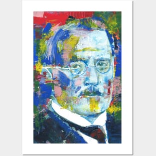 CARL JUNG - watercolor and acrylic portrait Posters and Art